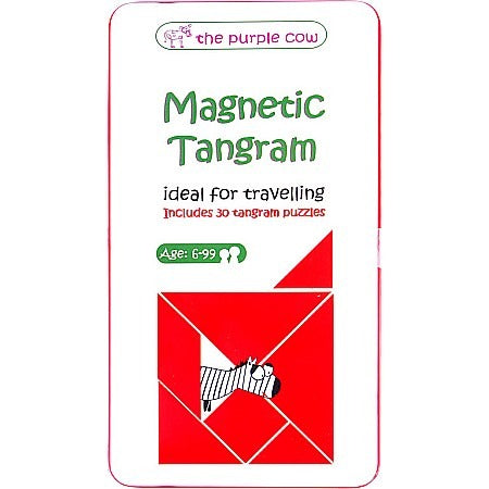 The Purple Cow Magnetic Tangram Travel Boad Game